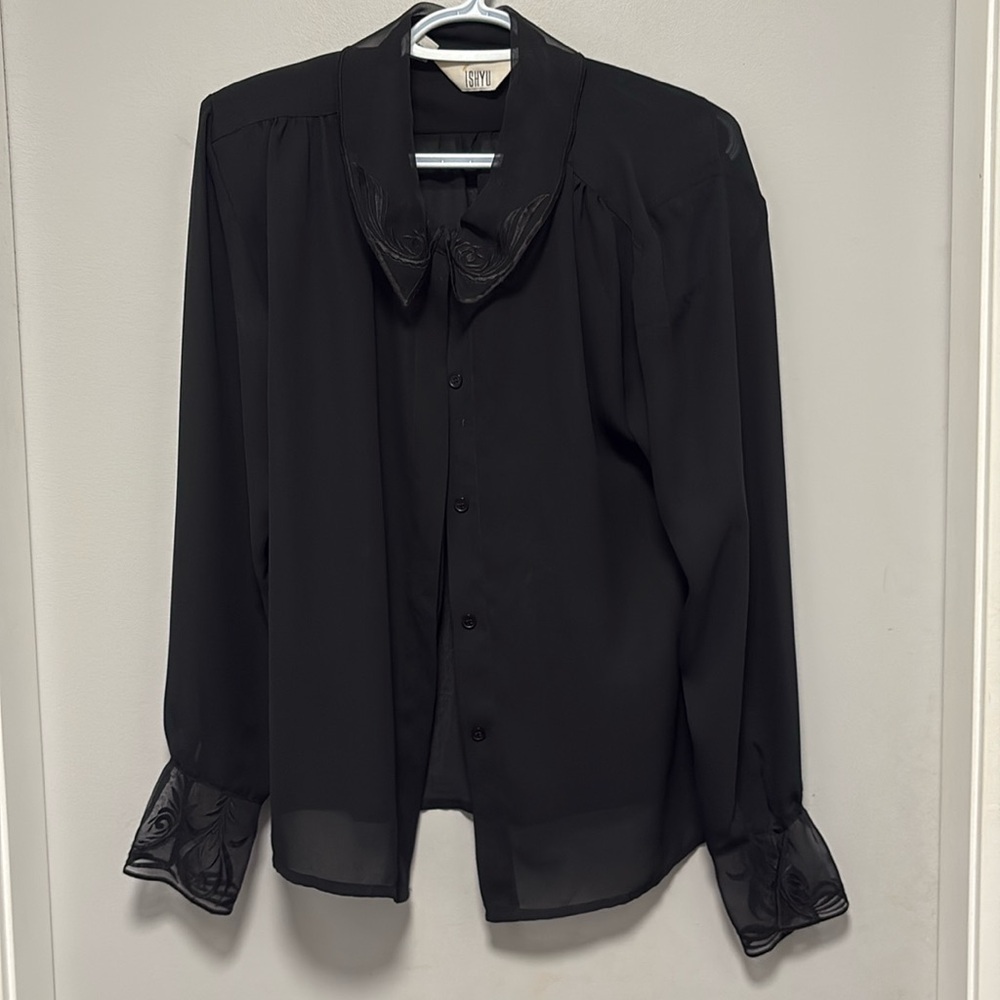 Black vintage ishyu Blouse